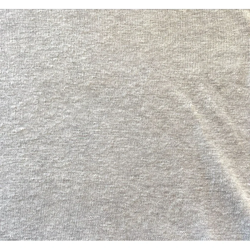 Banana Republic Lightweight Sweater Mens L Silk Linen V-Neck Gray Classic